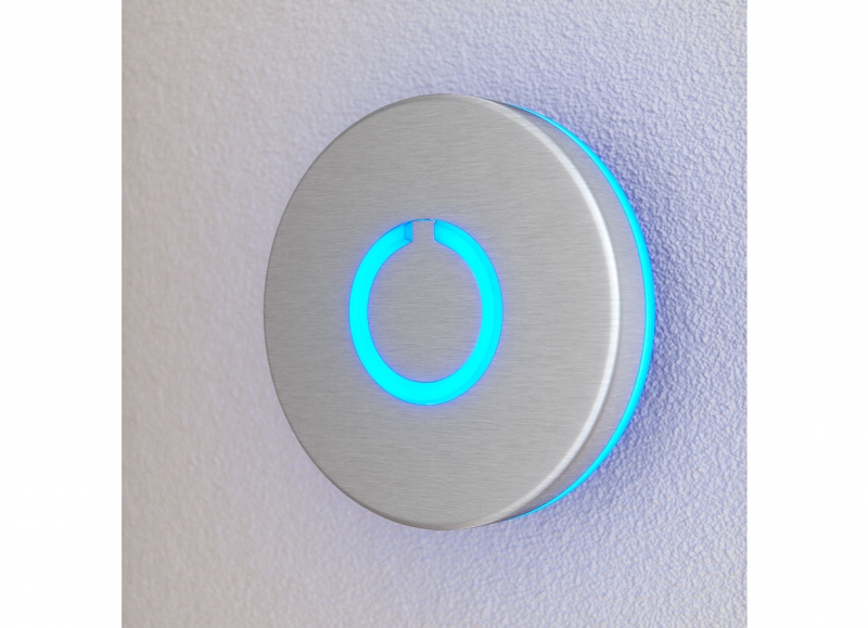 Round Touch Doorbell Silver