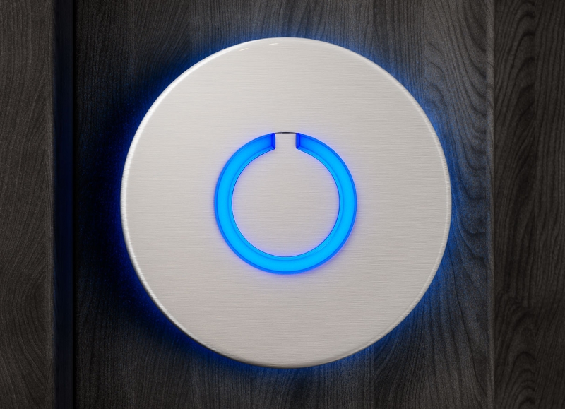 Round Touch Doorbell Silver