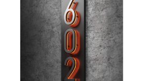 5″ Vertical Panel Backplate for Numbers