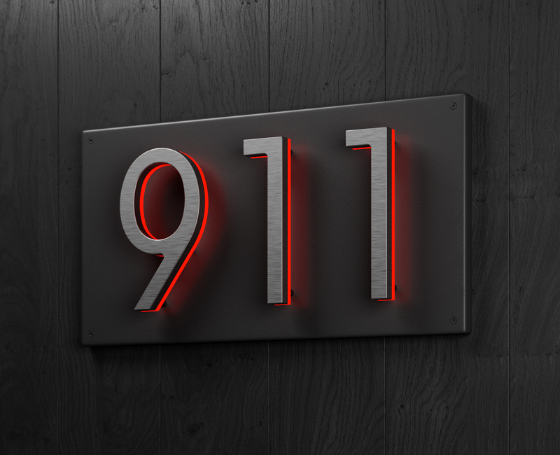 Panel Backplate for 8″ Numbers
