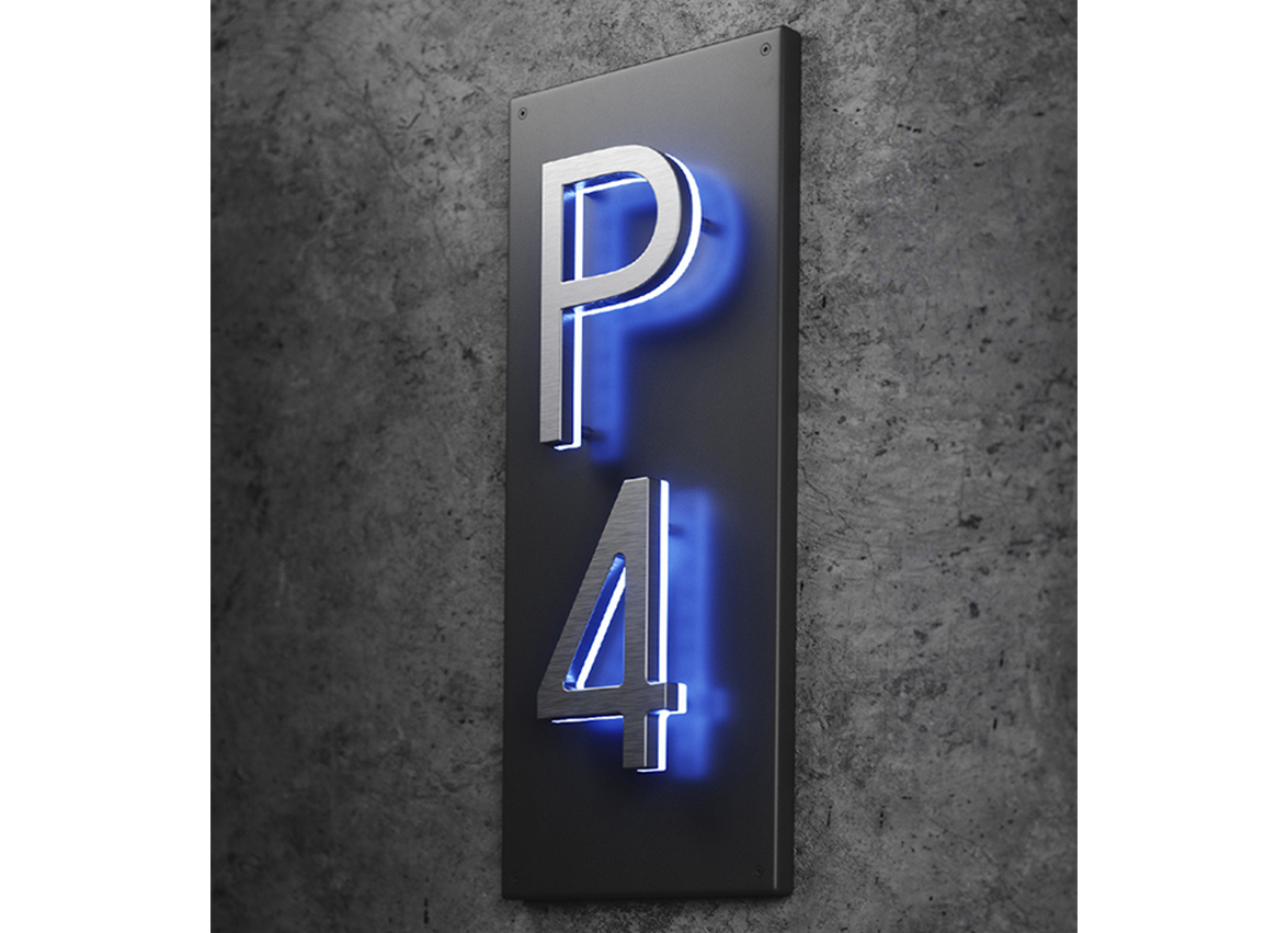 Vertical Backplate for 8″ Numbers