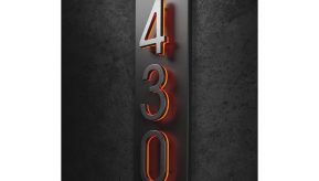 Vertical Backplate for 8″ Numbers