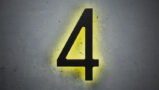 Black 16″ Backlit House Numbers