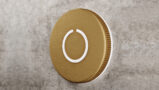 Round Touch Doorbell Brass