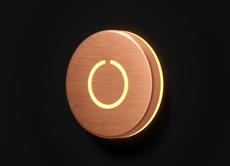 Round Touch Doorbell Copper
