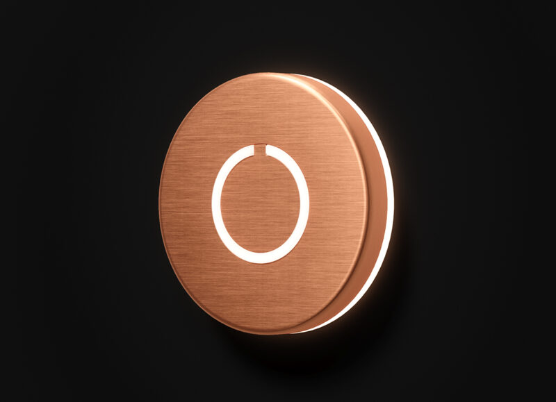 Round Touch Doorbell Copper