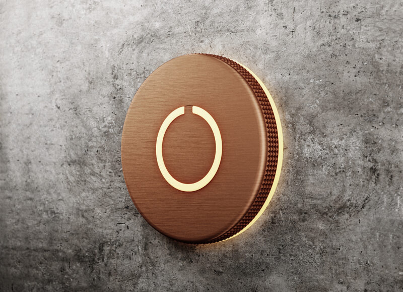 Round Touch Doorbell Copper