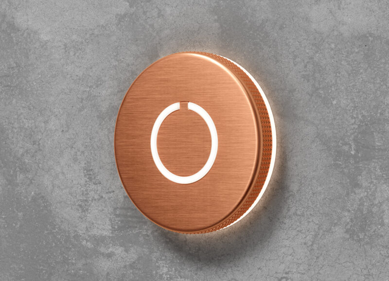 Round Touch Doorbell Copper
