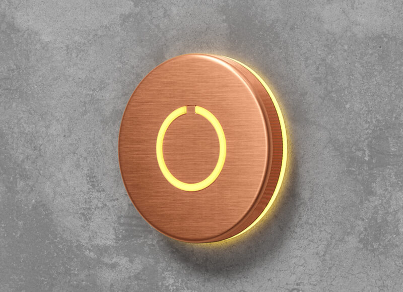 Round Touch Doorbell Copper