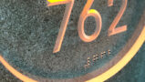 Round Bronze Clear Lighted Number Panel + Doorbell