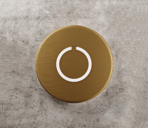 Round Touch Doorbell Brass
