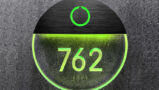 Round Bronze Clear Lighted Number Panel + Doorbell
