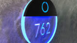Round Clear Lighted Number Room Panel + Doorbell