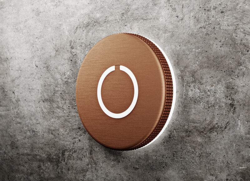 Round Touch Doorbell Copper