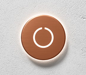 Round Touch Doorbell Copper