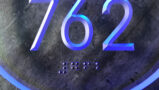 Round Clear Lighted Number Room Panel + Doorbell