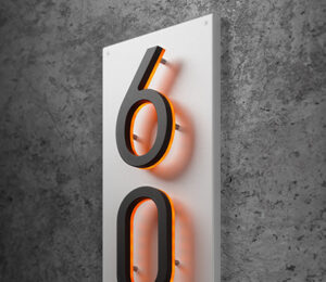 Vertical Backplate 10″ Numbers