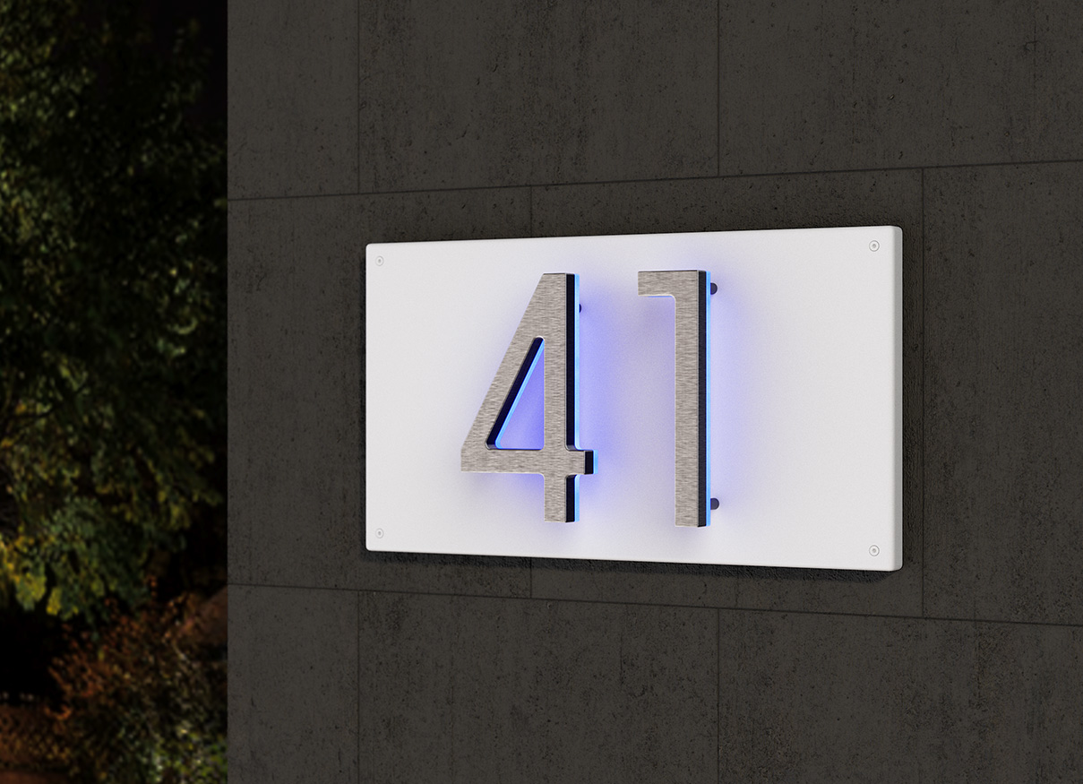 Panel Backplate 10″ Numbers & Letters