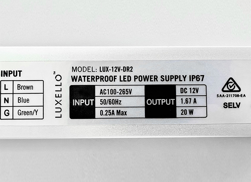 LED 12V IP67 Power Supply