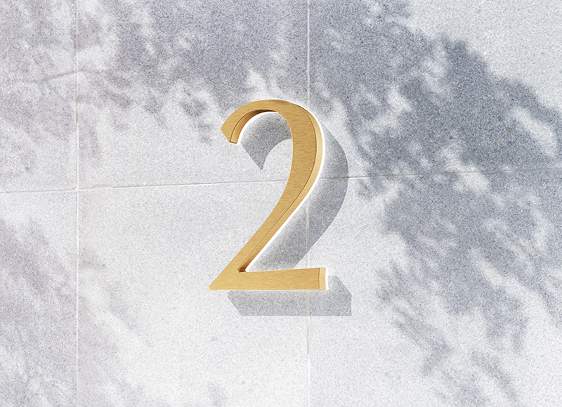 Lighted 10″ House Numbers Classic