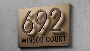 5″ Panel Plaque Sign For Address Sign