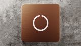 Square Cooper Touch Doorbell Button