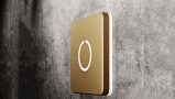 Square Modern Brass Touch Doorbell Button