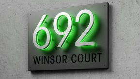 8″ Panel Plaque Sign For Address Sign