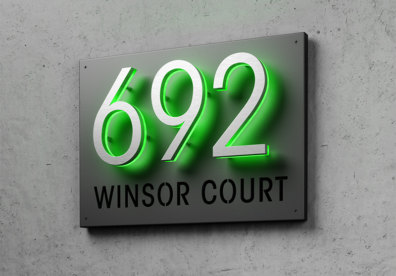 8″ Panel Plaque Sign For Address Sign