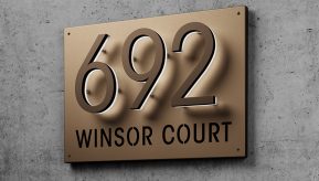 8″ Panel Plaque Sign For Address Sign