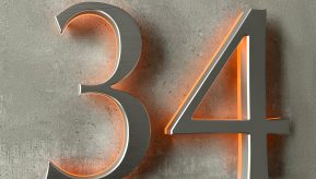 Classic 10″ Brushed Lighted Numbers & Letters