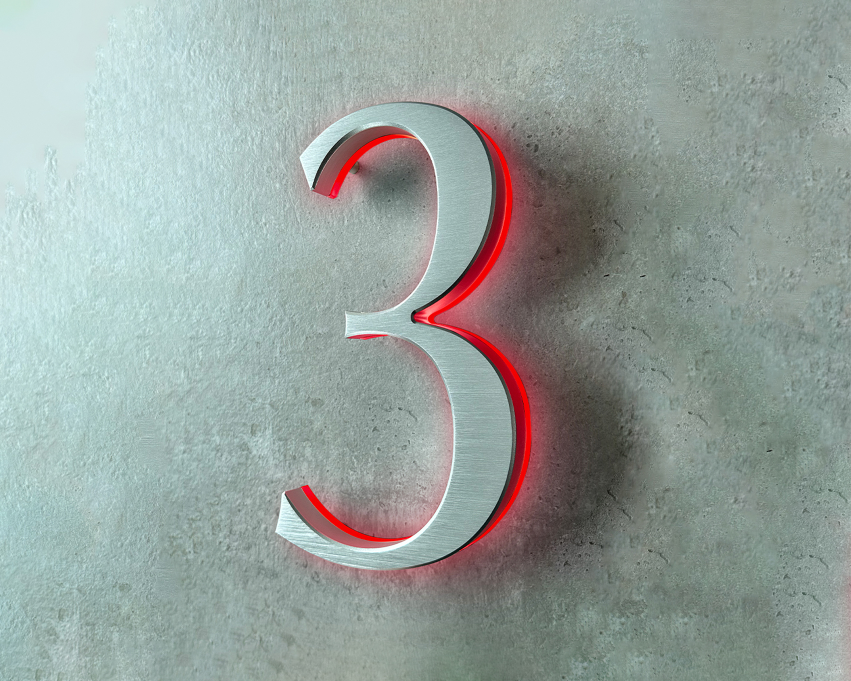 Classic 10″ Brushed Lighted Numbers & Letters