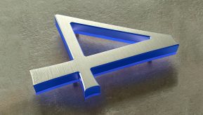 Classic 10″ Brushed Lighted Numbers & Letters
