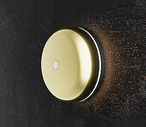 Brass Chime Polished Doorbell + LED Light
