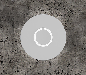Round Touch Doorbell White